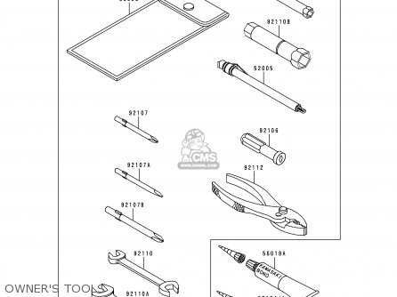 OWNER'S TOOLS - ZG1200B14 VOYAGER XII 2000 USA CALIFORNIA CANADA