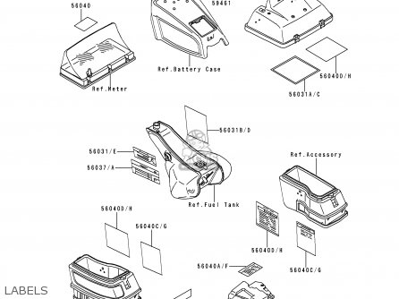 LABELS - ZG1200B14 VOYAGER XII 2000 USA CALIFORNIA CANADA