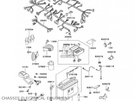 CHASSIS ELECTRICAL EQUIPMENT - ZG1200B15 VOYAGER XII 2001 USA CALIFORNIA CANADA