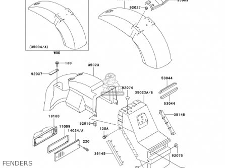 FENDERS - ZG1200B15 VOYAGER XII 2001 USA CALIFORNIA CANADA