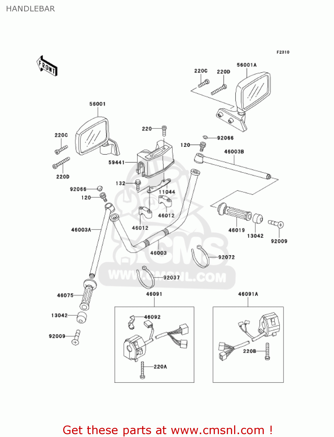 kawasaki voyager handlebar size