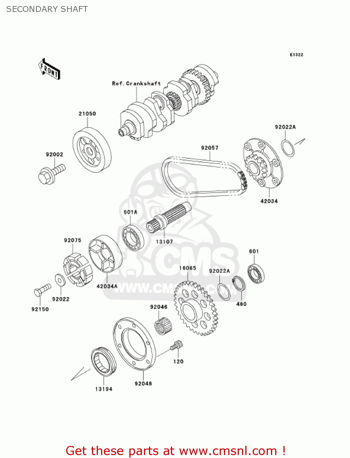 SECONDARY SHAFT ZG1200B16 VOYAGER XII 2002 USA CALIFORNIA CANADA