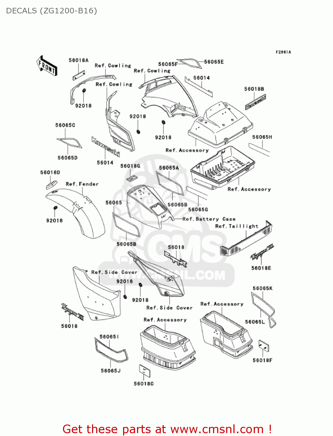 DECALS (ZG1200-B16) ZG1200B16 VOYAGER XII 2002 USA CALIFORNIA CANADA