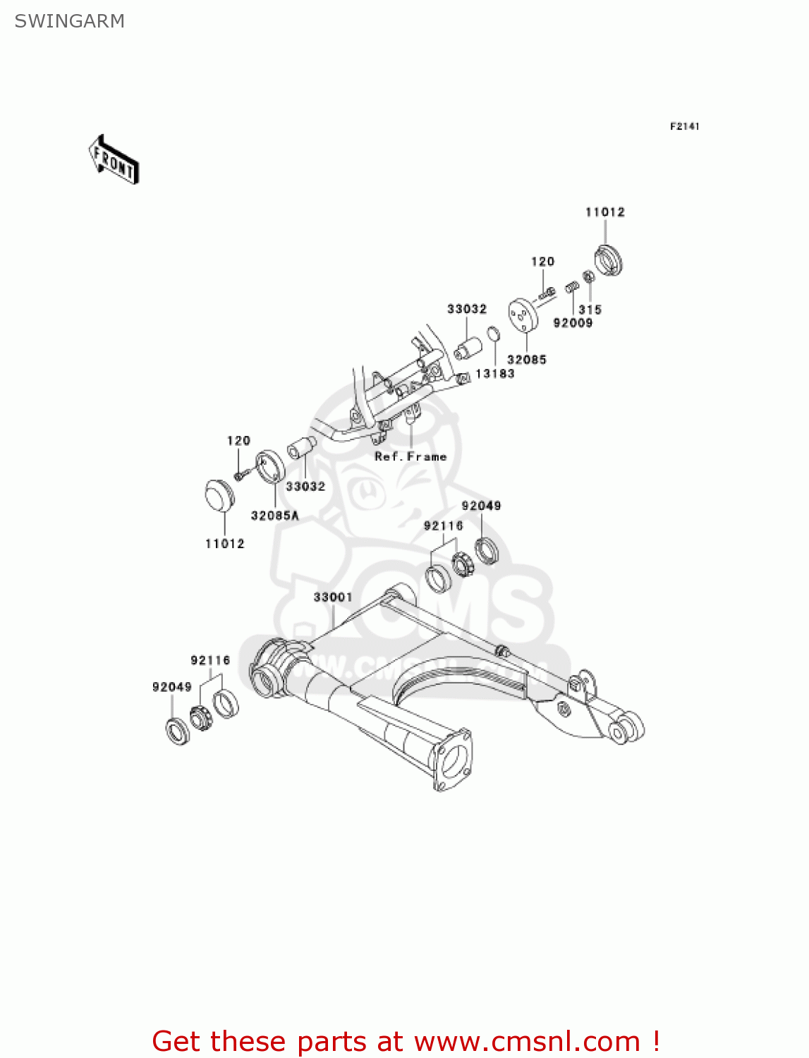 SWINGARM ZG1200B16 VOYAGER XII 2002 USA CALIFORNIA CANADA