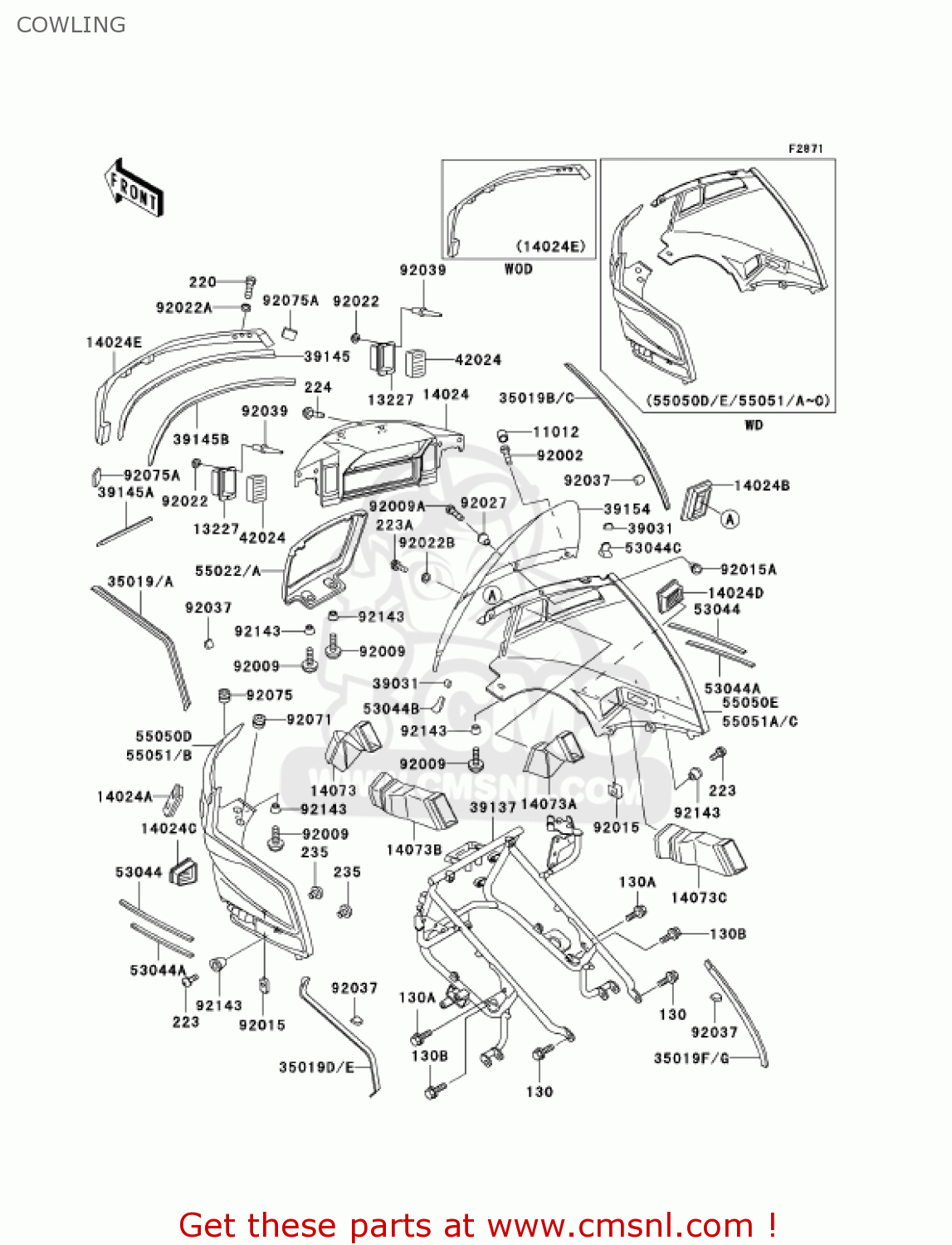 COWLING ZG1200B16 VOYAGER XII 2002 USA CALIFORNIA CANADA