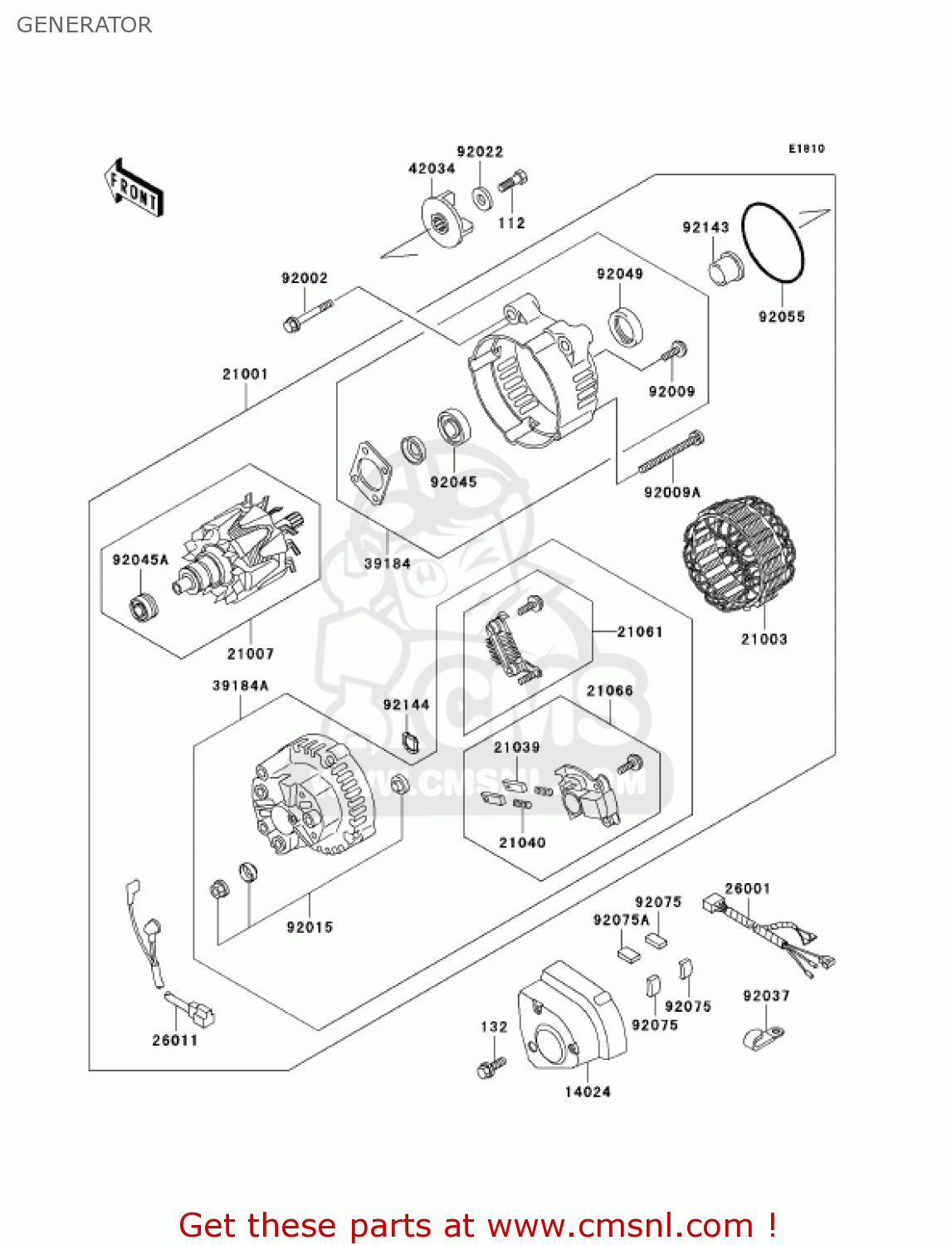 GENERATOR ZG1200B16 VOYAGER XII 2002 USA CALIFORNIA CANADA