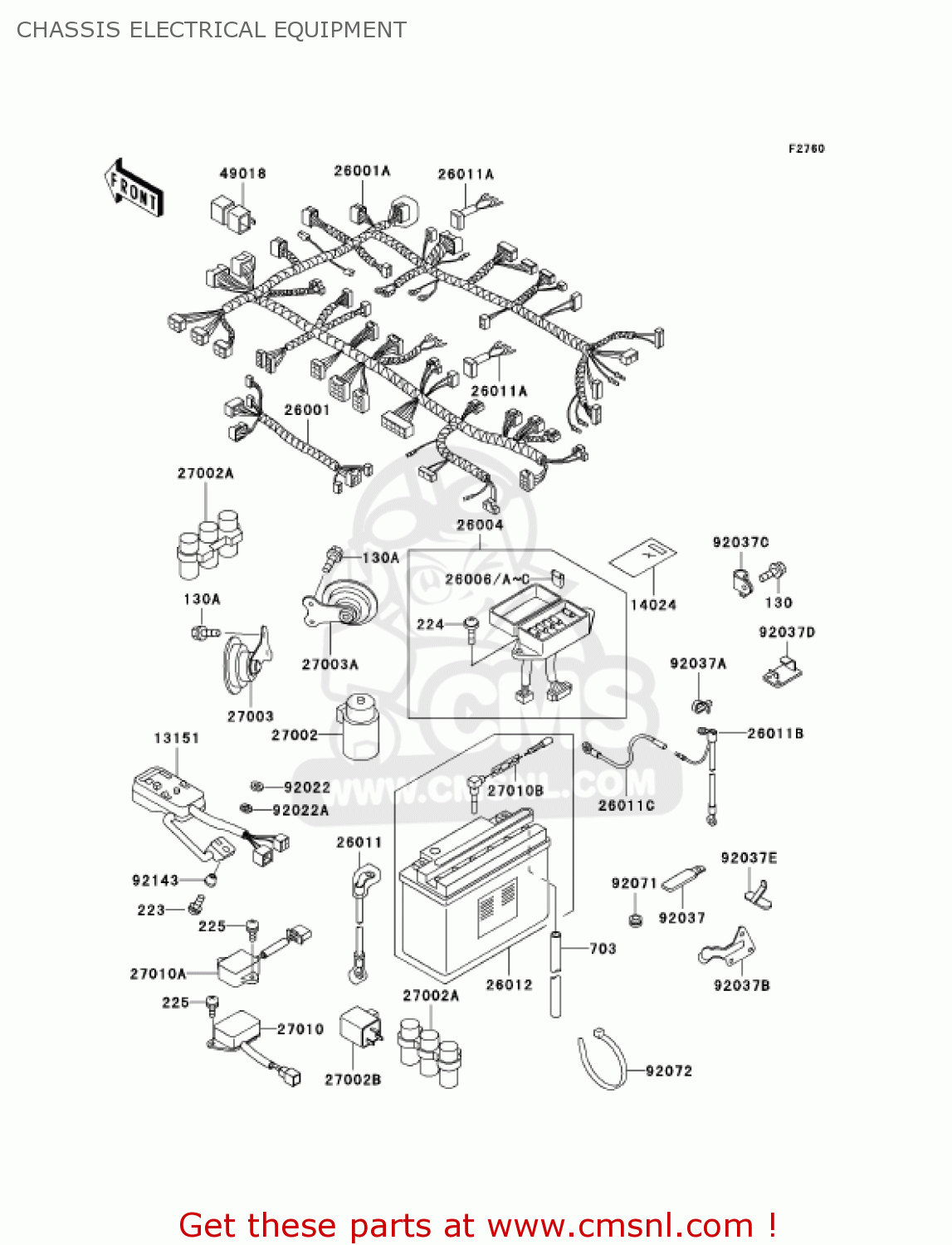CHASSIS ELECTRICAL EQUIPMENT ZG1200B16 VOYAGER XII 2002 USA CALIFORNIA CANADA