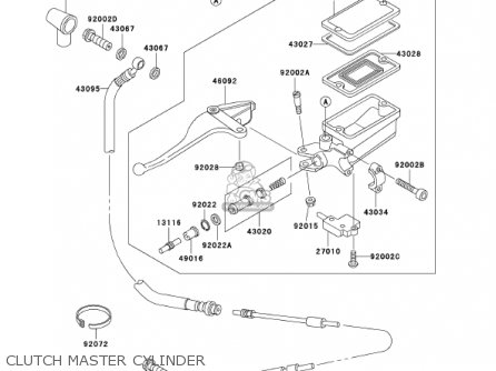 CLUTCH MASTER CYLINDER - ZG1200B16 VOYAGER XII 2002 USA CALIFORNIA CANADA