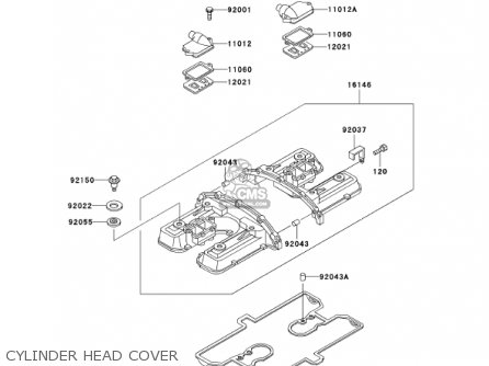 CYLINDER HEAD COVER - ZG1200B16 VOYAGER XII 2002 USA CALIFORNIA CANADA