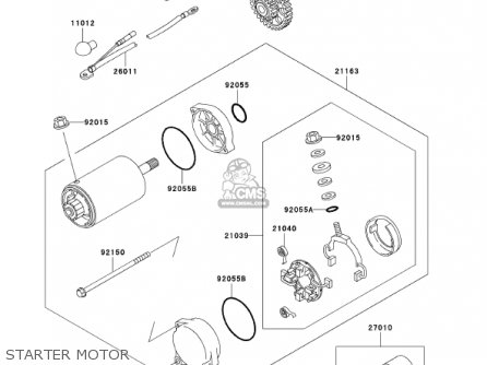 STARTER MOTOR - ZG1200B16 VOYAGER XII 2002 USA CALIFORNIA CANADA