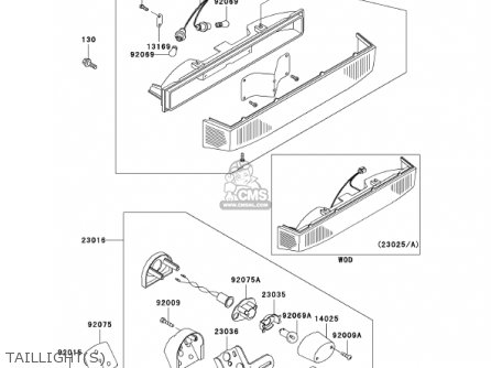 TAILLIGHT(S) - ZG1200B16 VOYAGER XII 2002 USA CALIFORNIA CANADA