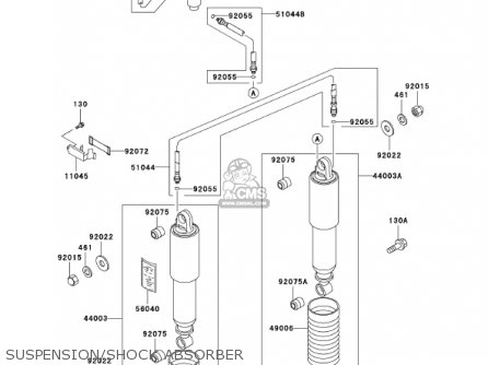 SUSPENSION/SHOCK ABSORBER - ZG1200B16 VOYAGER XII 2002 USA CALIFORNIA CANADA