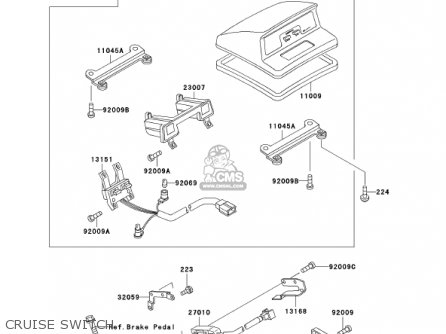 CRUISE SWITCH - ZG1200B16 VOYAGER XII 2002 USA CALIFORNIA CANADA