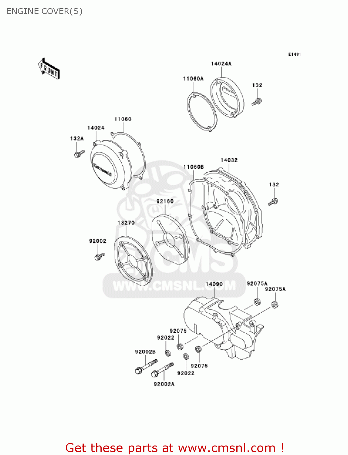 ENGINE COVER(S) ZG1200B17 VOYAGER XII 2003 USA CALIFORNIA CANADA