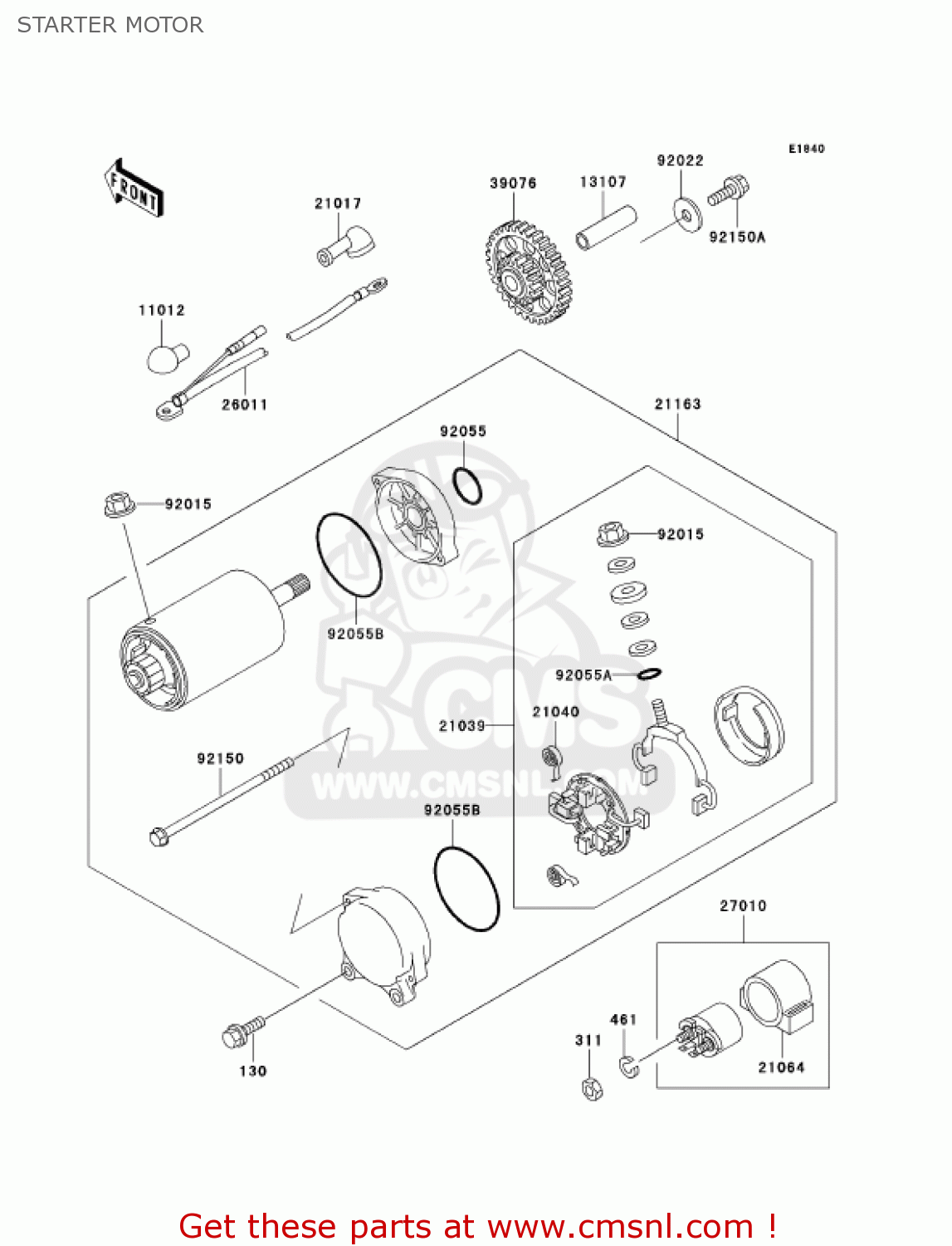 STARTER MOTOR ZG1200B17 VOYAGER XII 2003 USA CALIFORNIA CANADA