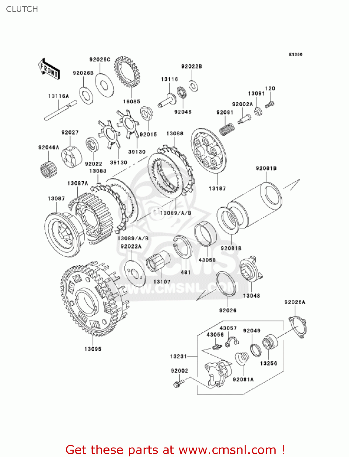 CLUTCH ZG1200B17 VOYAGER XII 2003 USA CALIFORNIA CANADA