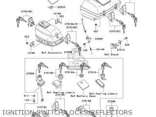 IGNITION SWITCH/LOCKS/REFLECTORS - ZG1200B17 VOYAGER XII 2003 USA CALIFORNIA CANADA