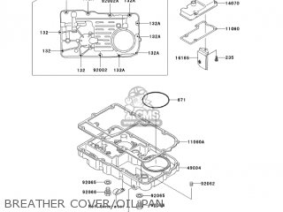 BREATHER COVER/OIL PAN - ZG1200B17 VOYAGER XII 2003 USA CALIFORNIA CANADA