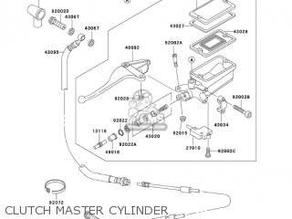 CLUTCH MASTER CYLINDER - ZG1200B17 VOYAGER XII 2003 USA CALIFORNIA CANADA