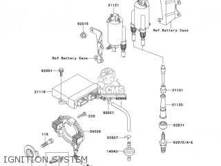 IGNITION SYSTEM - ZG1200B17 VOYAGER XII 2003 USA CALIFORNIA CANADA