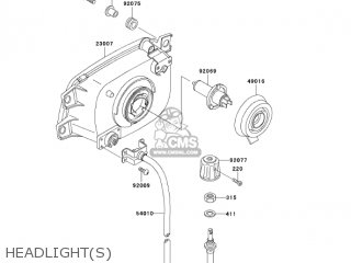 HEADLIGHT(S) - ZG1200B17 VOYAGER XII 2003 USA CALIFORNIA CANADA