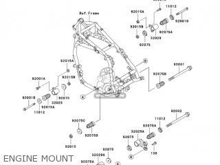 ENGINE MOUNT - ZG1200B17 VOYAGER XII 2003 USA CALIFORNIA CANADA