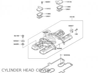 CYLINDER HEAD COVER - ZG1200B17 VOYAGER XII 2003 USA CALIFORNIA CANADA