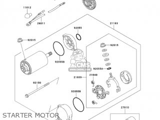 STARTER MOTOR - ZG1200B17 VOYAGER XII 2003 USA CALIFORNIA CANADA