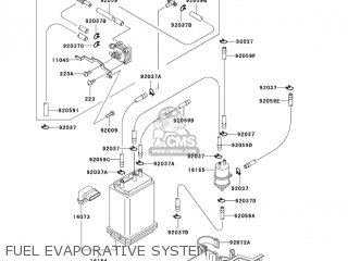 FUEL EVAPORATIVE SYSTEM - ZG1200B17 VOYAGER XII 2003 USA CALIFORNIA CANADA