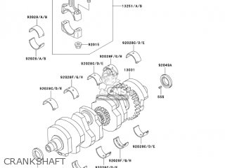 CRANKSHAFT - ZG1200B17 VOYAGER XII 2003 USA CALIFORNIA CANADA