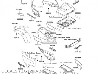 DECALS (ZG1200-B17) - ZG1200B17 VOYAGER XII 2003 USA CALIFORNIA CANADA