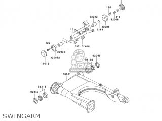 SWINGARM - ZG1200B17 VOYAGER XII 2003 USA CALIFORNIA CANADA