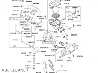 AIR CLEANER - ZG1200B17 VOYAGER XII 2003 USA CALIFORNIA CANADA