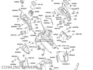COWLING LOWERS - ZG1200B17 VOYAGER XII 2003 USA CALIFORNIA CANADA