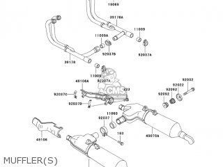MUFFLER(S) - ZG1200B17 VOYAGER XII 2003 USA CALIFORNIA CANADA