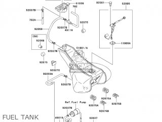 FUEL TANK - ZG1200B17 VOYAGER XII 2003 USA CALIFORNIA CANADA