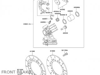 FRONT BRAKE - ZG1200B17 VOYAGER XII 2003 USA CALIFORNIA CANADA