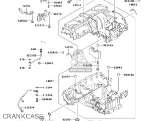 CRANKCASE - ZG1200B17 VOYAGER XII 2003 USA CALIFORNIA CANADA