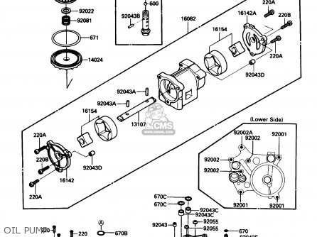 OIL PUMP - ZG1200B2 VOYAGER XII 1988 USA CALIFORNIA CANADA