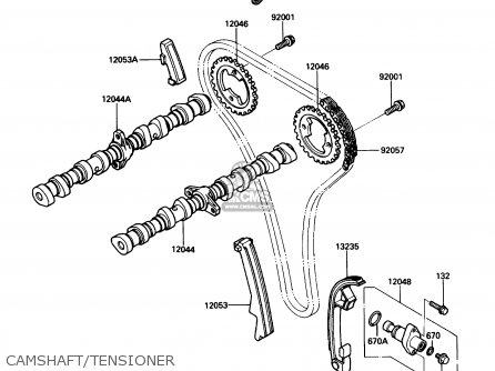 CAMSHAFT/TENSIONER - ZG1200B3 VOYAGER XII 1989 USA CALIFORNIA CANADA
