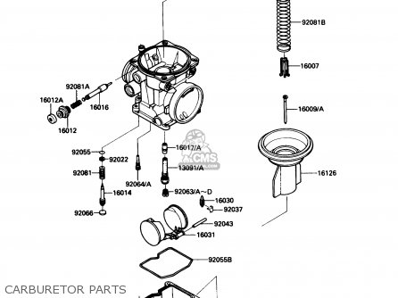 CARBURETOR PARTS - ZG1200B3 VOYAGER XII 1989 USA CALIFORNIA CANADA