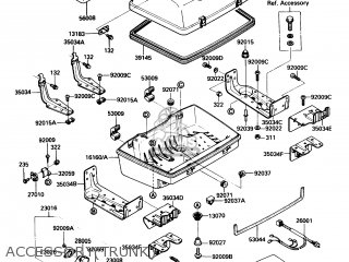 ACCESSORY(TRUNK) - ZG1200B3 VOYAGER XII 1989 USA CALIFORNIA CANADA