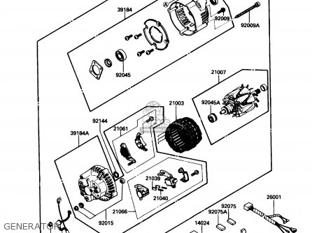 GENERATOR - ZG1200B4 VOYAGER XII 1990 USA CALIFORNIA CANADA