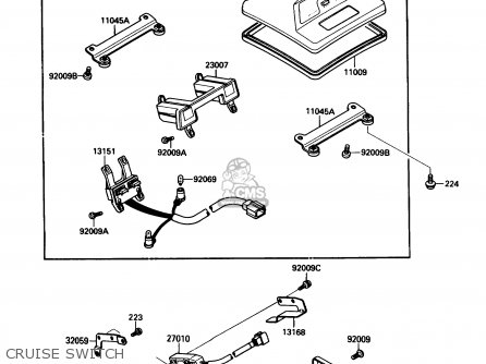 CRUISE SWITCH - ZG1200B4 VOYAGER XII 1990 USA CALIFORNIA CANADA