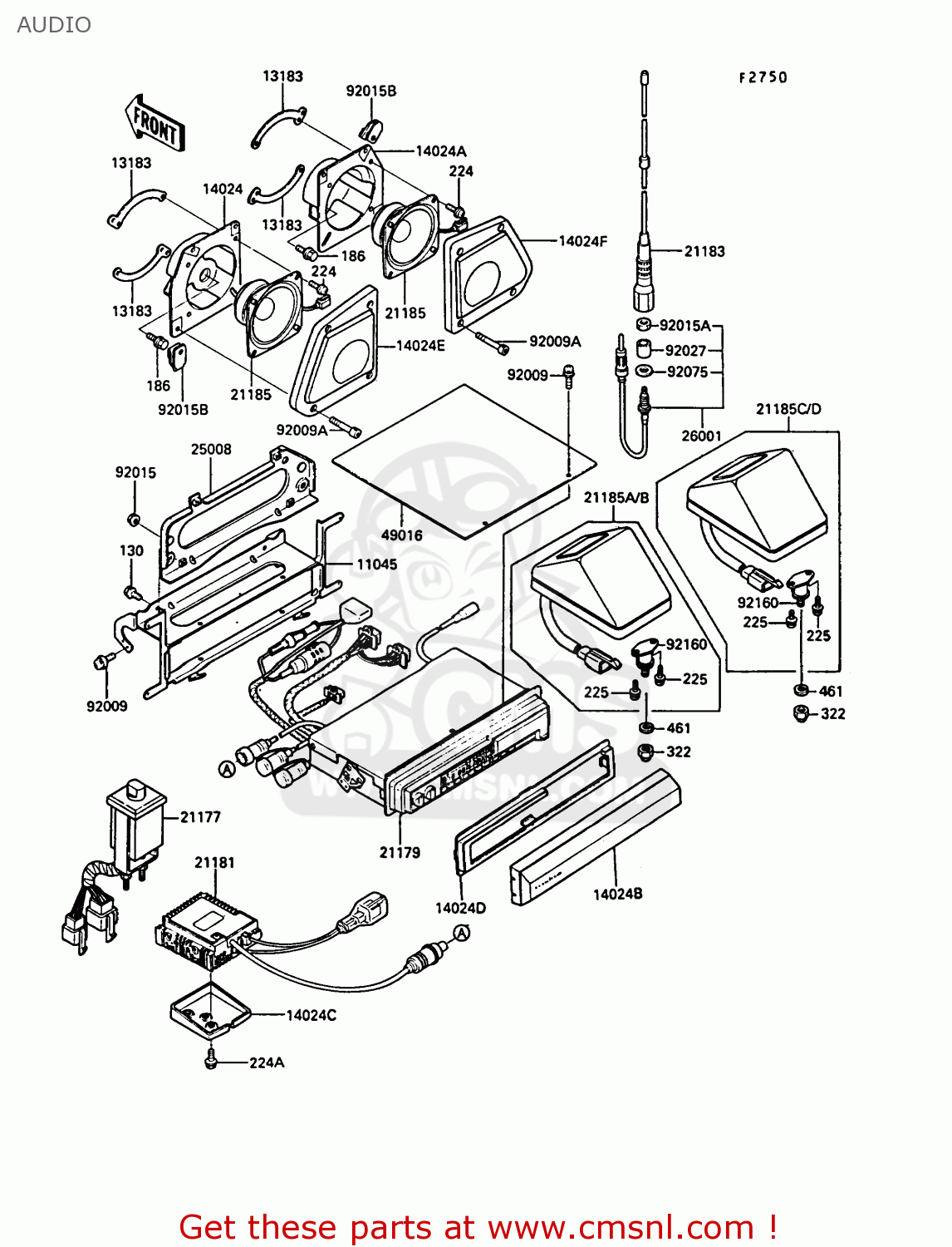 AUDIO ZG1200B5 VOYAGER XII 1991 USA CALIFORNIA CANADA