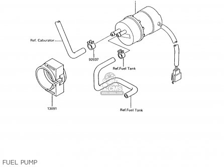 FUEL PUMP - ZG1200B6 VOYAGER XII 1992 USA CALIFORNIA CANADA