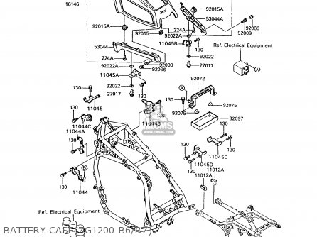 BATTERY CASE(ZG1200-B6/B7) - ZG1200B7 VOYAGER XII 1993 USA CALIFORNIA CANADA