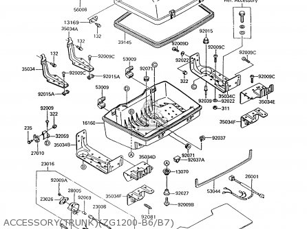 ACCESSORY(TRUNK)(ZG1200-B6/B7) - ZG1200B7 VOYAGER XII 1993 USA CALIFORNIA CANADA