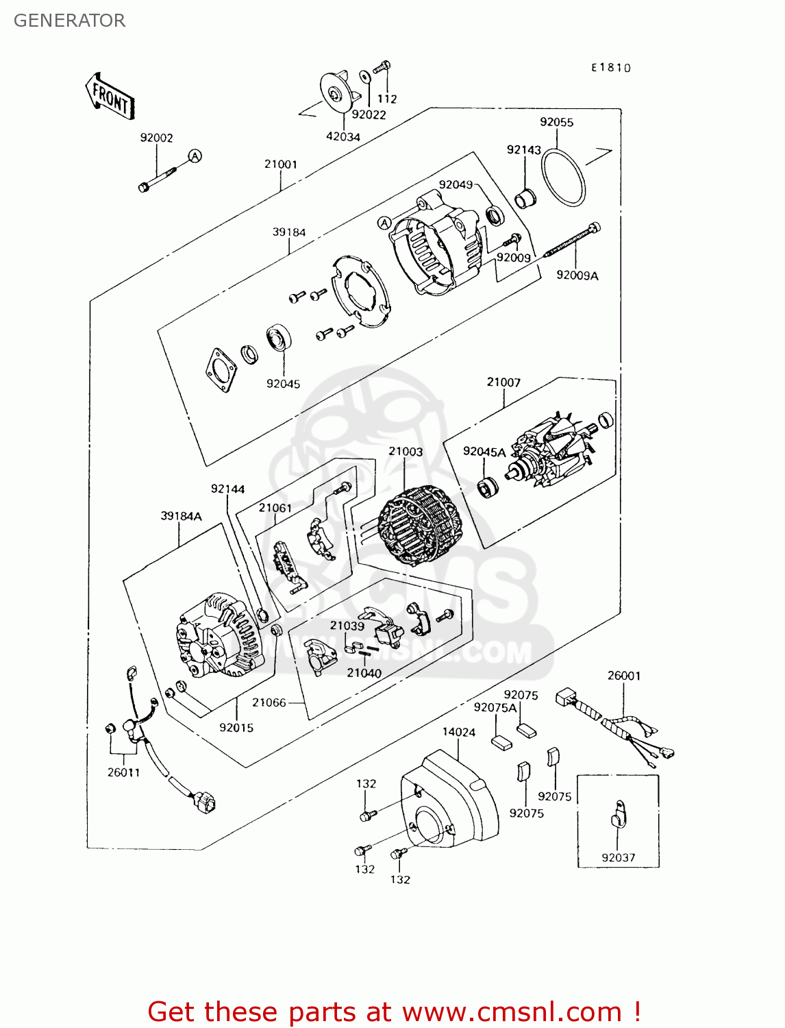 GENERATOR ZG1200B9 VOYAGER XII 1995 USA CALIFORNIA CANADA