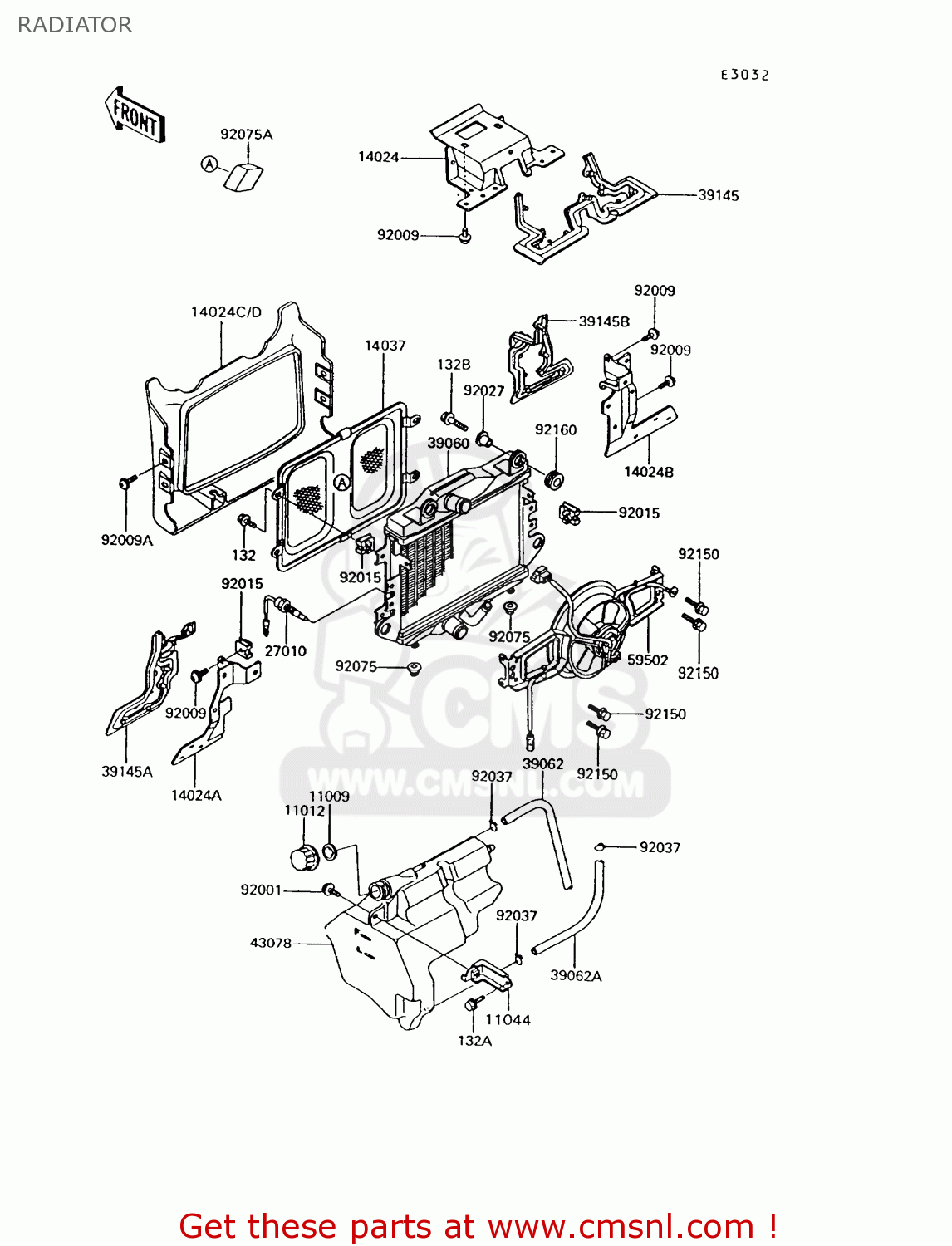 RADIATOR ZG1200B9 VOYAGER XII 1995 USA CALIFORNIA CANADA